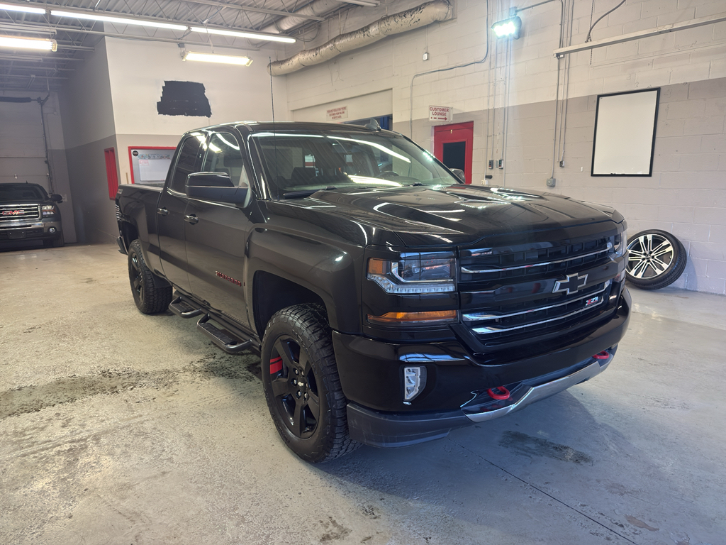 Black 2017 Chevrolet Silverado 1500 LT Double Cab 4WD Pickup Truck Four-Wheel Drive 6-Speed Automatic