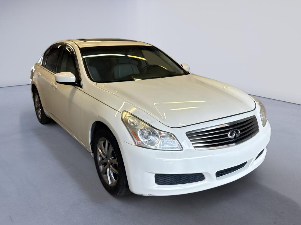 Moonlight White 2009 INFINITI G37 Sedan All-Wheel Drive 7-Speed Automatic