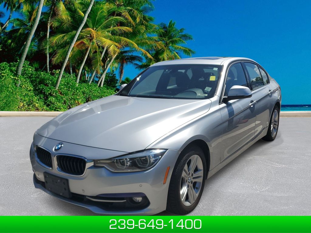 Glacier Silver Metallic 2016 BMW 3 Series Sedan All-Wheel Drive 8-Speed Automatic