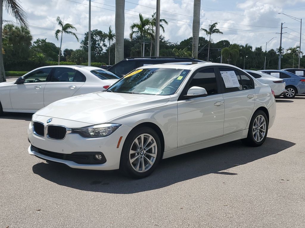 Alpine White 2016 BMW 3 Series Sedan Rear-Wheel Drive 8-Speed Automatic