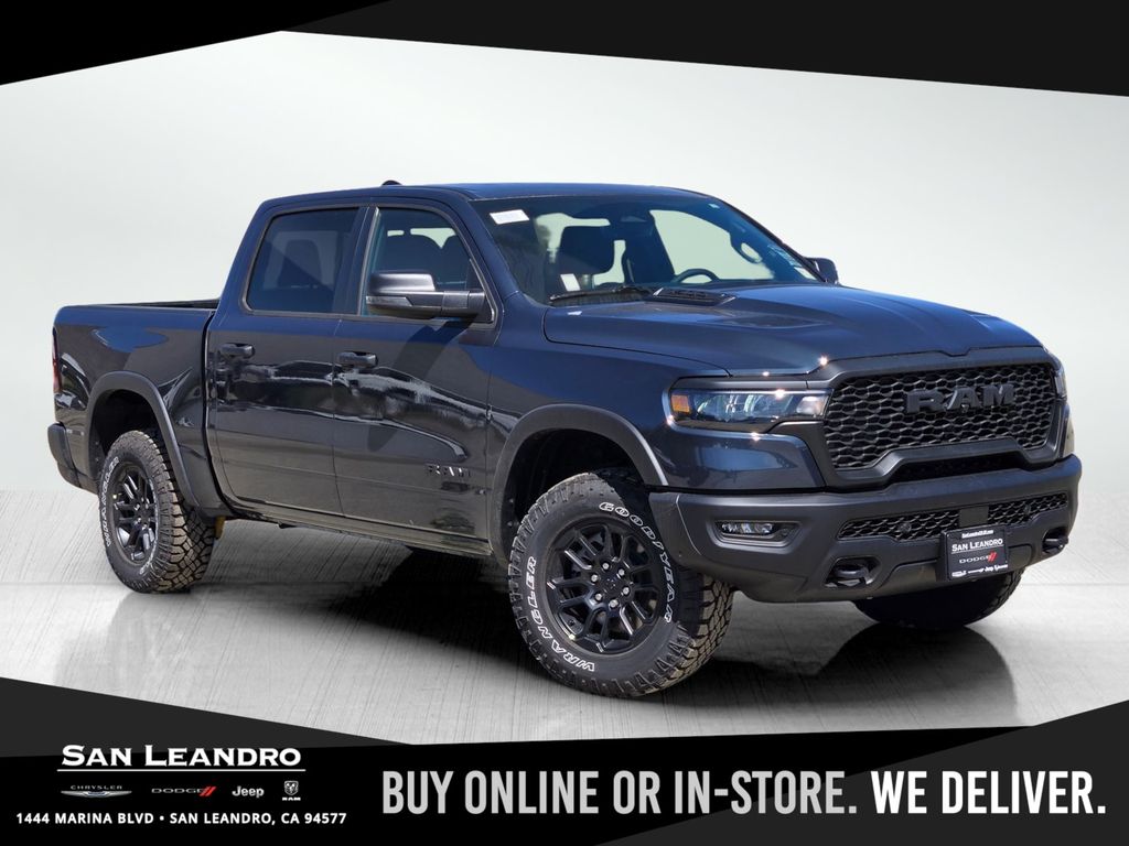 Forged Blue Metallic 2026 RAM 1500 Rebel Crew Cab 4WD Pickup Truck Four-Wheel Drive 8-Speed Automatic