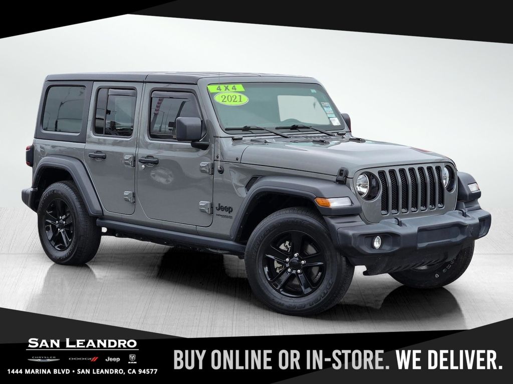Sting-Gray Clearcoat 2021 Jeep Wrangler SUV / Crossover Four-Wheel Drive 8-Speed Automatic