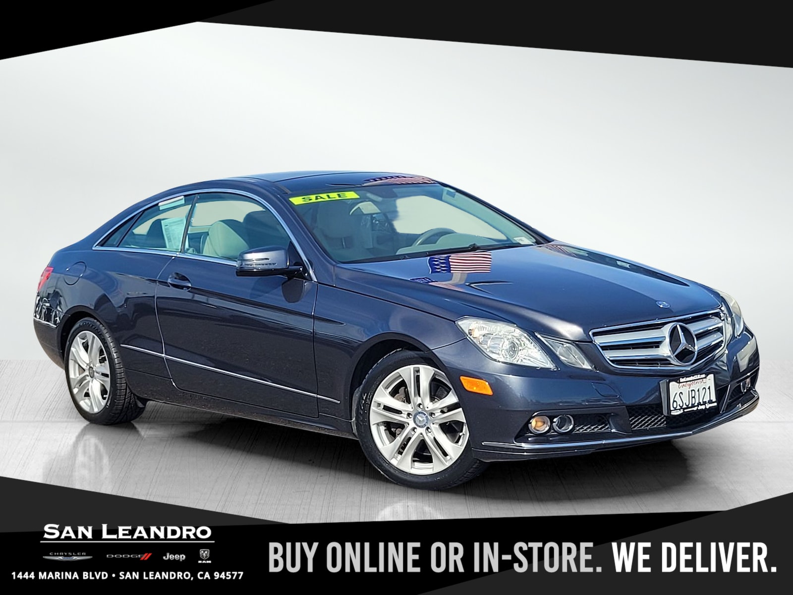 Steel Gray Metallic 2011 Mercedes-Benz E-Class Coupe Rear-Wheel Drive 7-Speed Automatic
