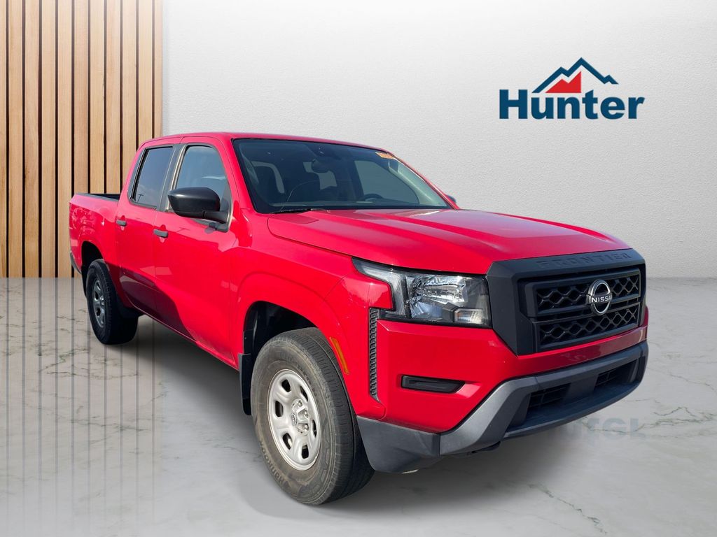 Red Alert 2022 Nissan Frontier Pickup Truck Four-Wheel Drive 9-Speed Automatic