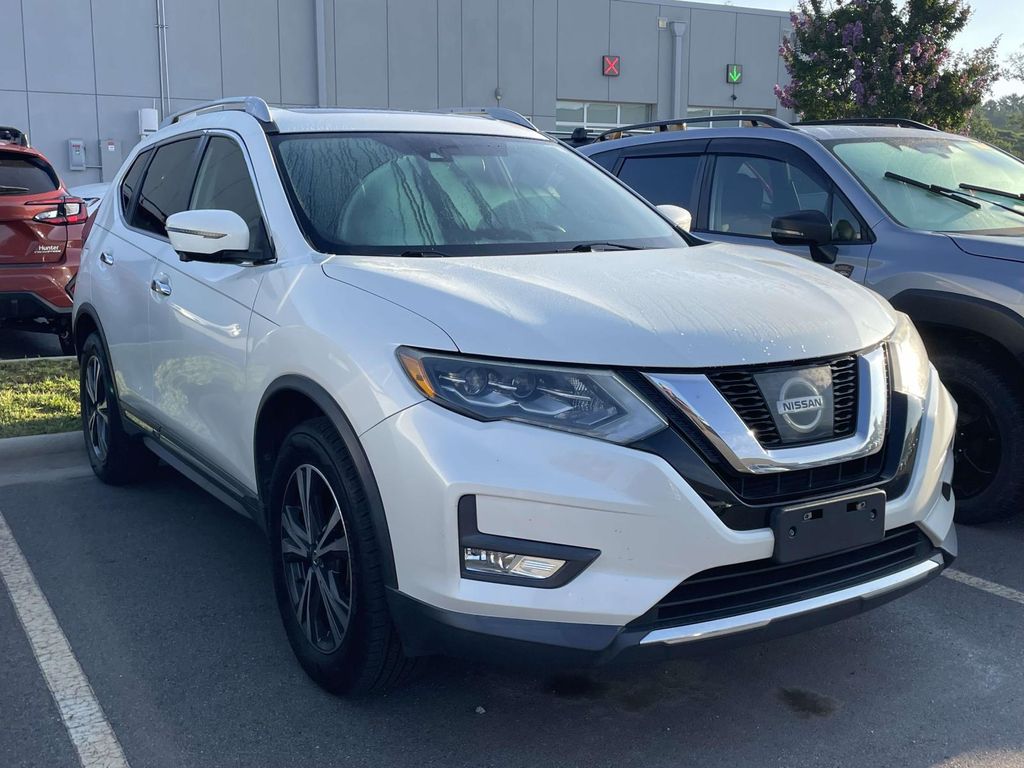 Pearl White 2017 Nissan Rogue SUV / Crossover All-Wheel Drive Continuously Variable Transmission
