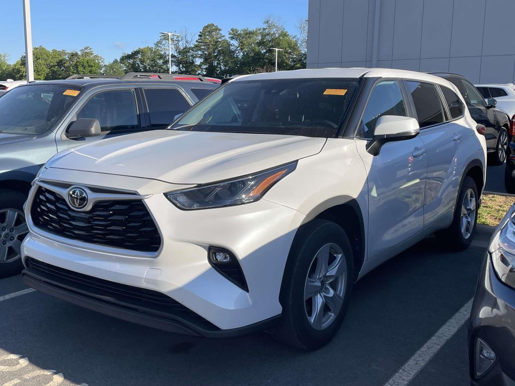 White (Wind Chill Pearl) 2023 Toyota Highlander LE FWD SUV / Crossover Front-Wheel Drive 8-Speed Automatic