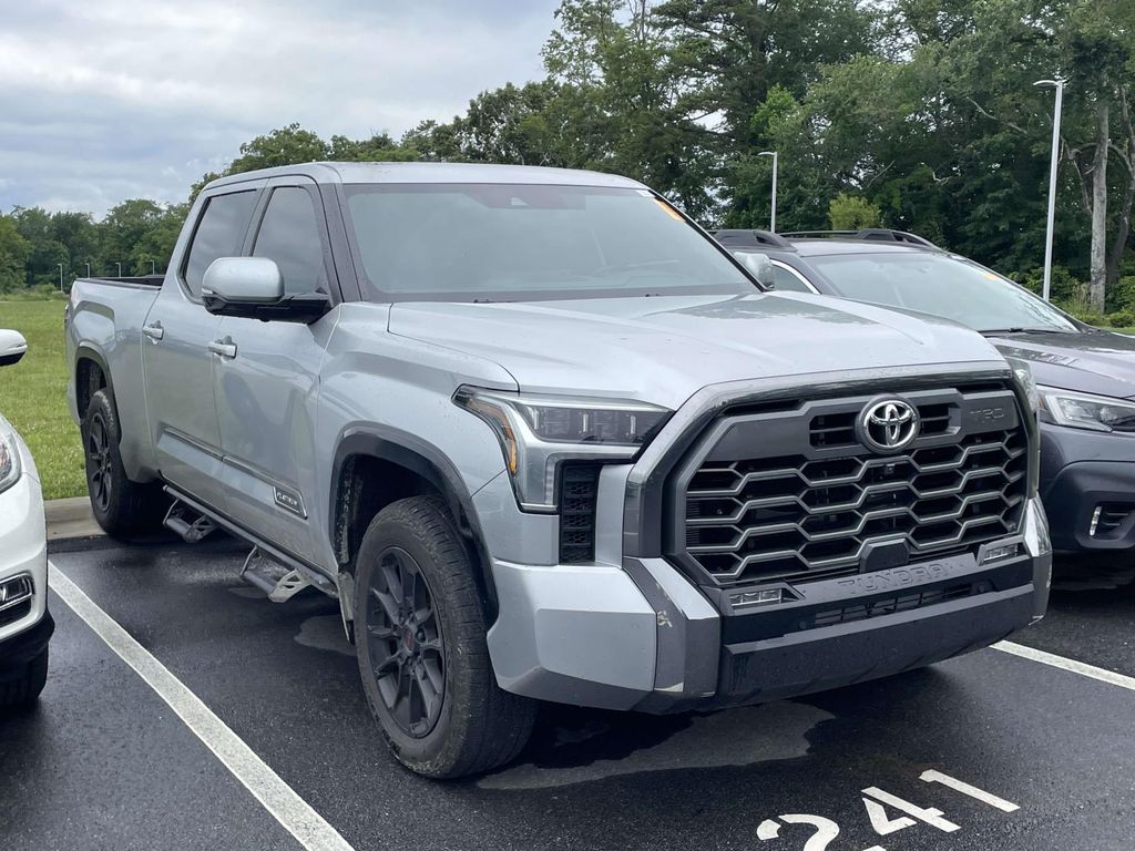 Celestial Silver Metallic 2025 Toyota Tundra Platinum CrewMax Cab LB 4WD Pickup Truck Four-Wheel Drive Automatic
