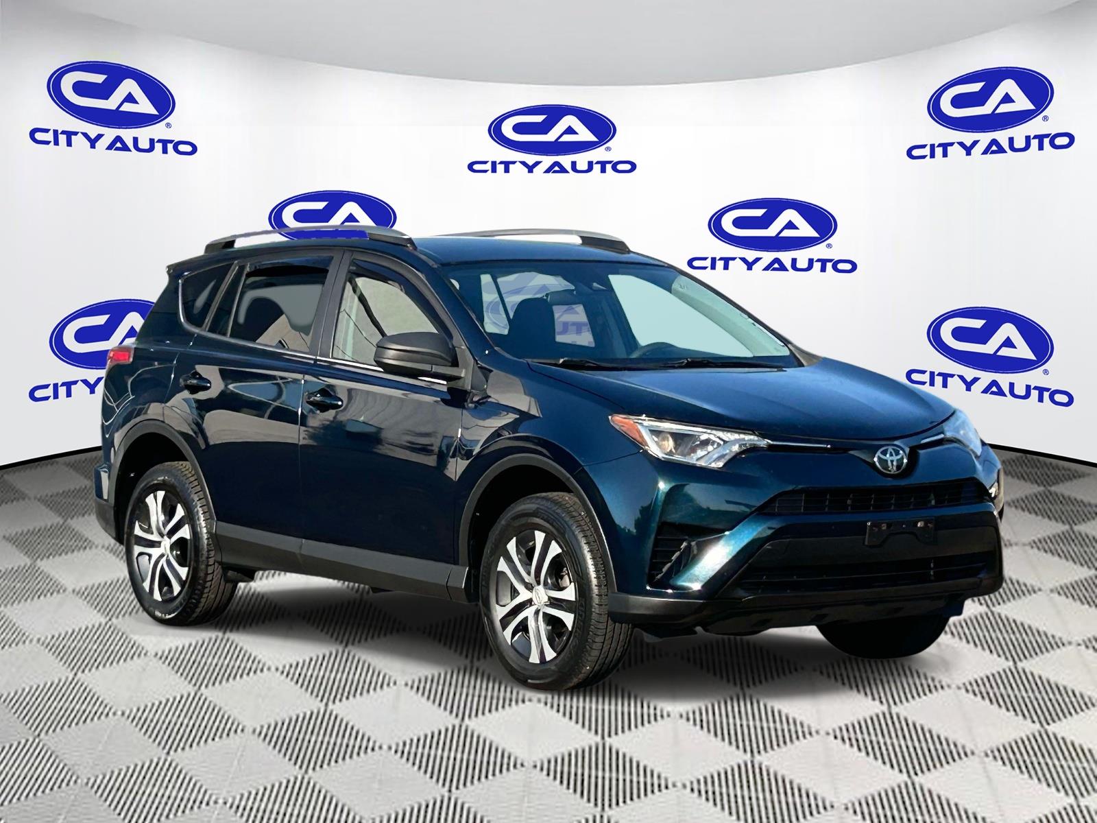 Teal (Galactic Aqua Mica) 2018 Toyota RAV4 SUV / Crossover Front-Wheel Drive 6-Speed Automatic