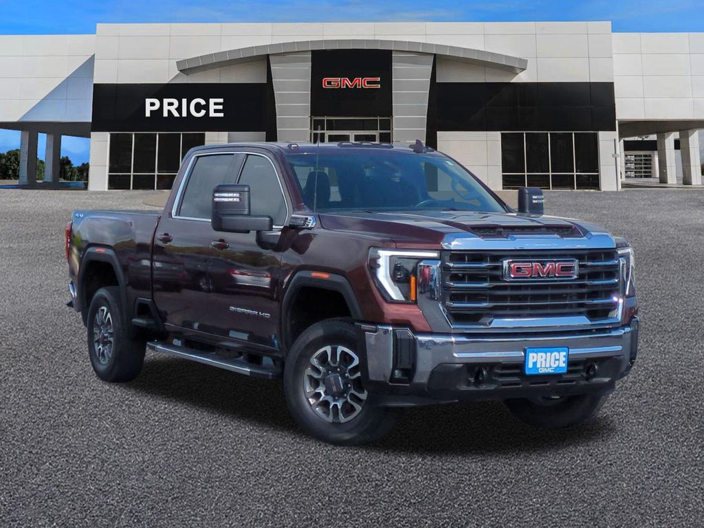 Red (Maroon) 2024 GMC Sierra 2500HD SLE Crew Cab 4WD Pickup Truck Four-Wheel Drive
