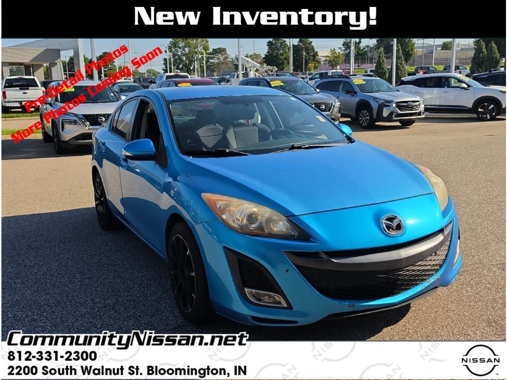 Blue 2010 Mazda MAZDA3 Sedan Front-Wheel Drive 6-Speed Manual