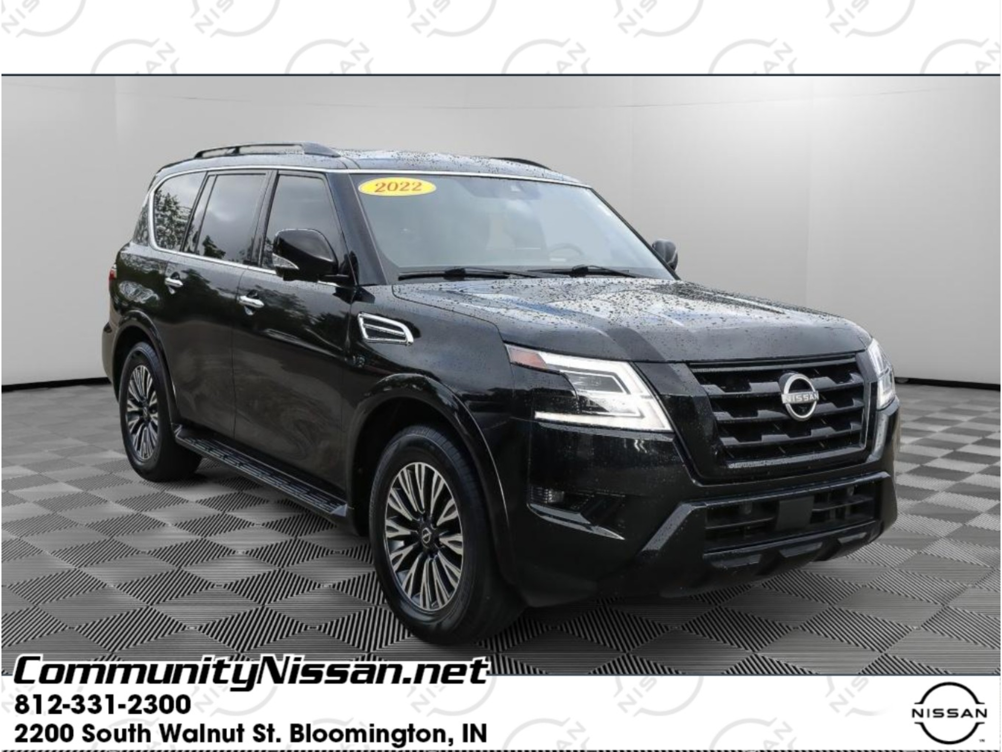 Super Black 2022 Nissan Armada SUV / Crossover Four-Wheel Drive 7-Speed Automatic