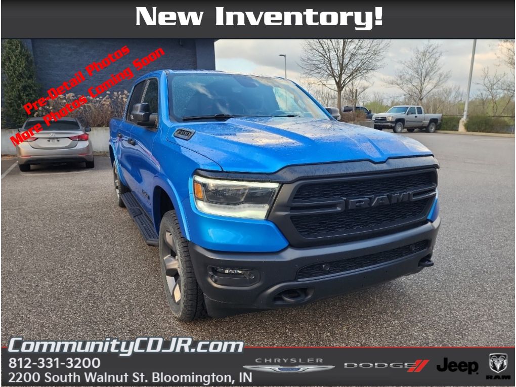 Hydro Blue Pearlcoat 2023 RAM 1500 Big Horn Crew Cab 4WD Pickup Truck Four-Wheel Drive 8-Speed Automatic