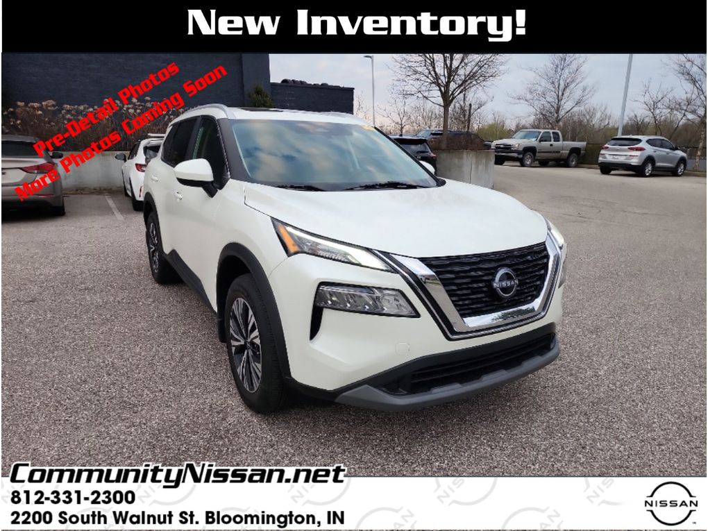 Pearl White Tricoat 2023 Nissan Rogue SV AWD SUV / Crossover All-Wheel Drive Continuously Variable Transmission