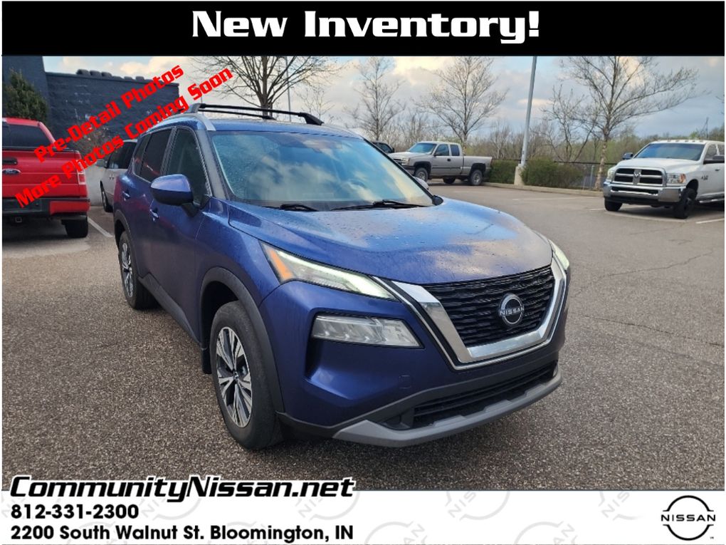 Caspian Blue Metallic 2023 Nissan Rogue SV AWD SUV / Crossover All-Wheel Drive Continuously Variable Transmission