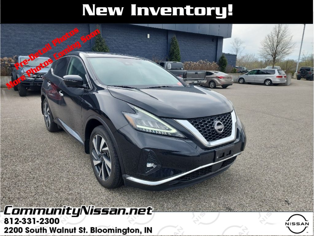 Super Black 2023 Nissan Murano SL AWD SUV / Crossover All-Wheel Drive Continuously Variable Transmission
