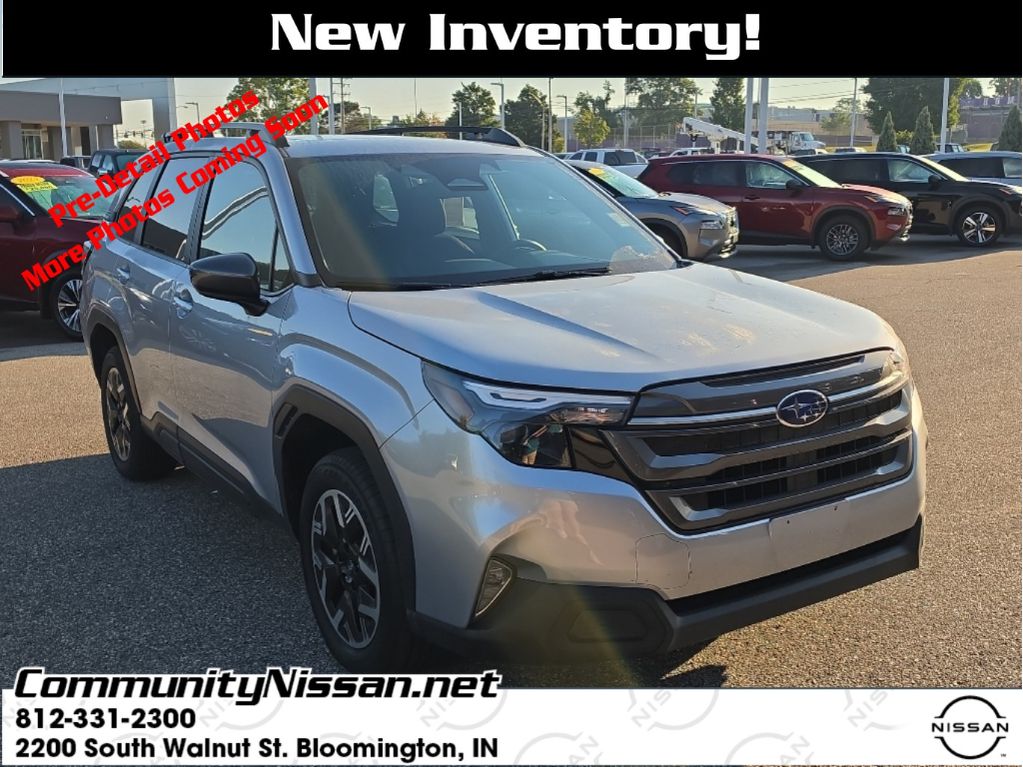 Ice Silver Metallic 2025 Subaru Forester SUV / Crossover All-Wheel Drive Continuously Variable Transmission