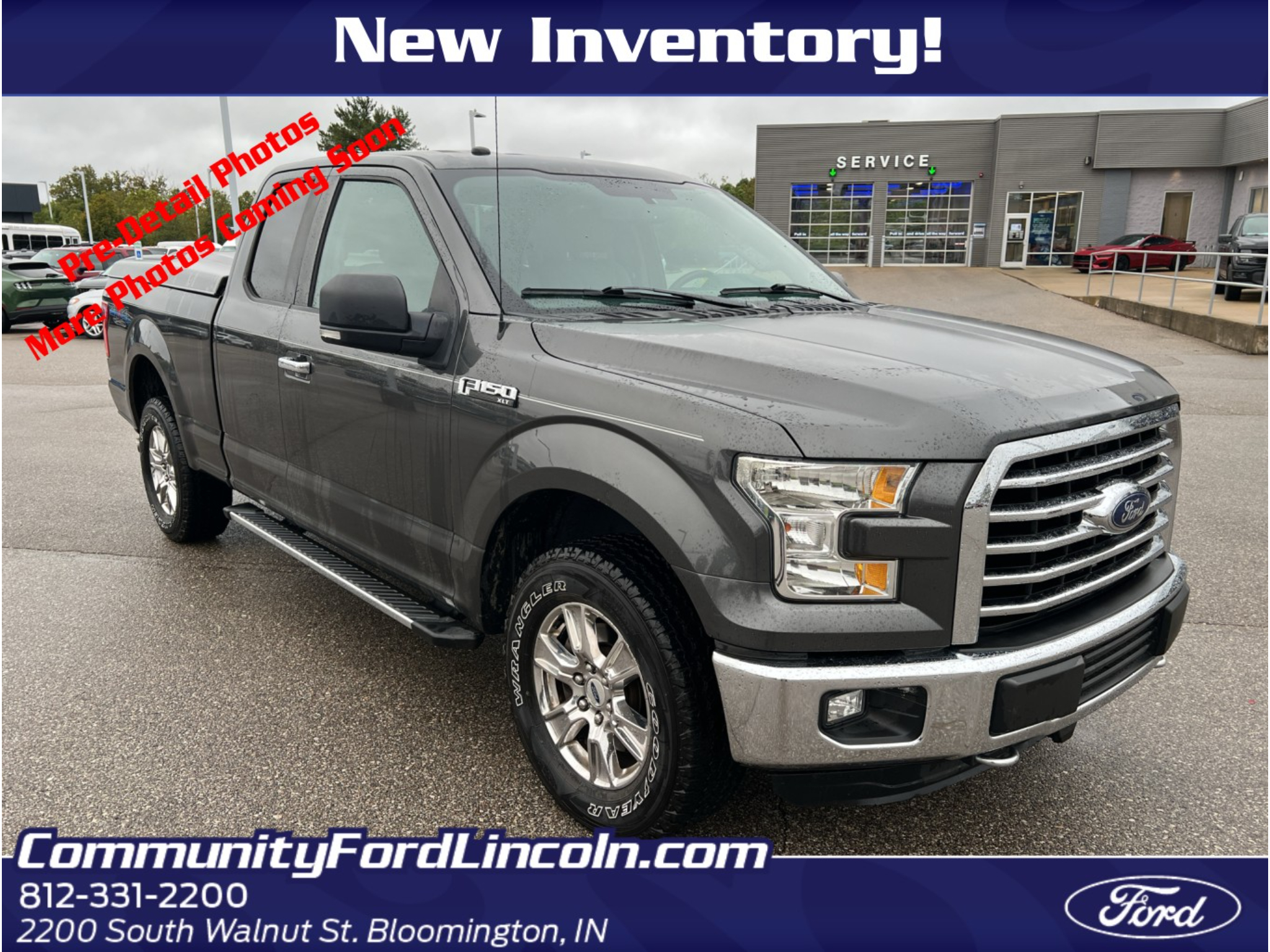 Gray (Magnetic Metallic) 2016 Ford F-150 Pickup Truck Four-Wheel Drive 6-Speed Automatic