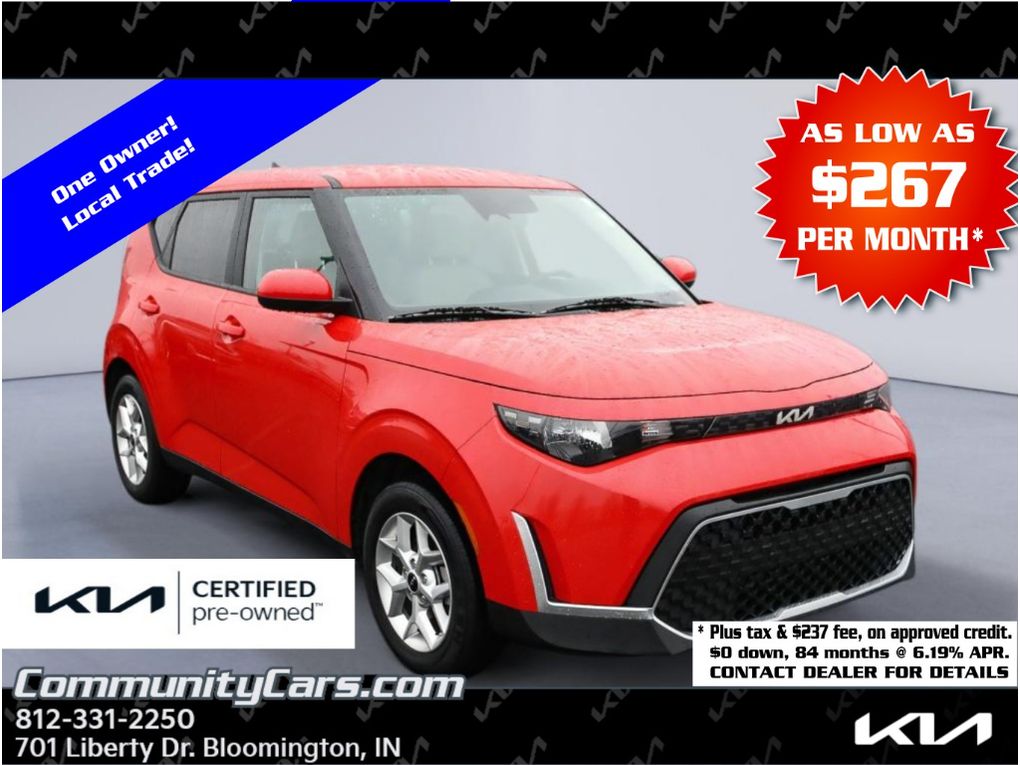 Inferno Red 2024 Kia Soul LX FWD SUV / Crossover Front-Wheel Drive Continuously Variable Transmission