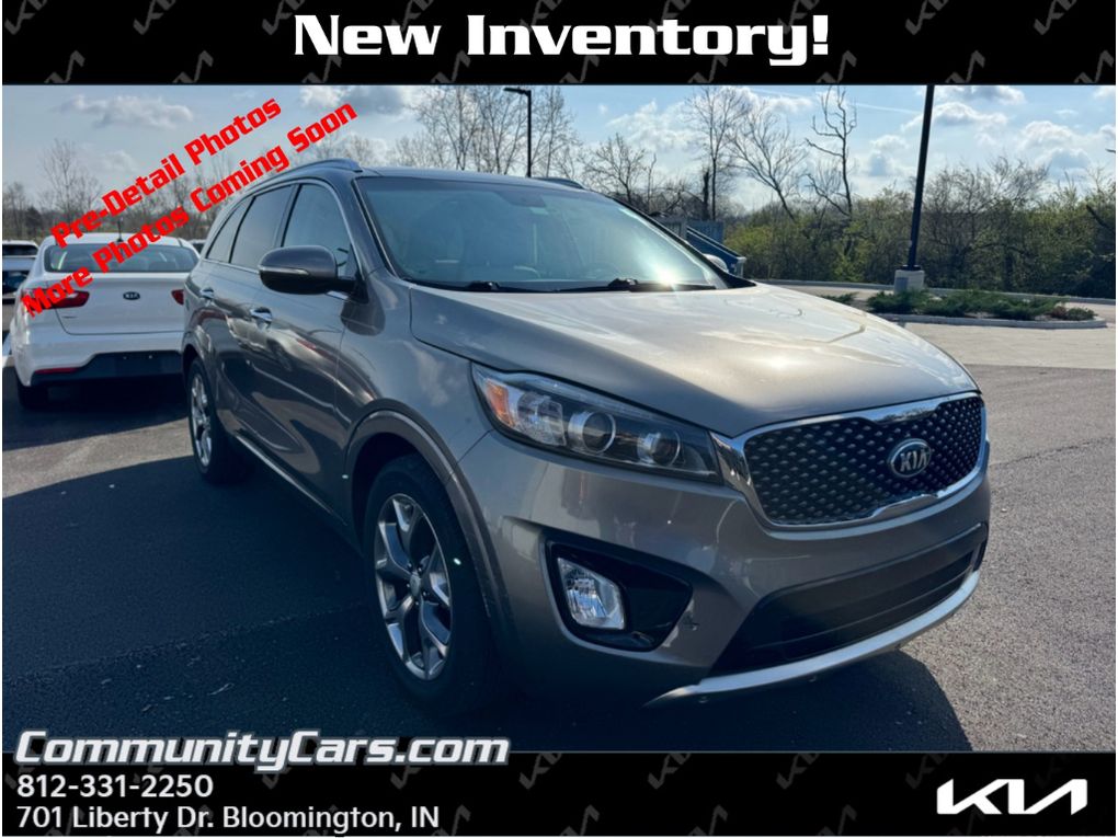 Titanium Silver 2016 Kia Sorento SX V6 SUV / Crossover Front-Wheel Drive 6-Speed Automatic