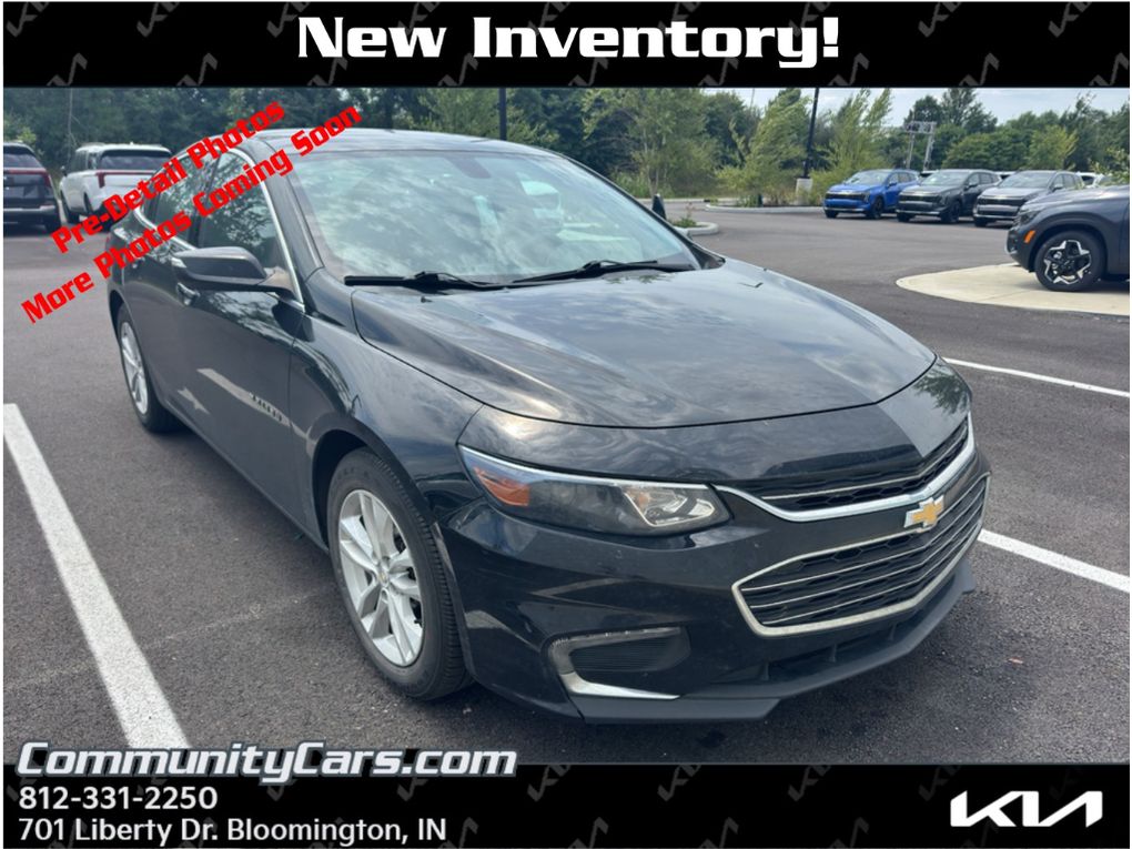 Mosaic Black Metallic 2016 Chevrolet Malibu Sedan Front-Wheel Drive 6-Speed Automatic