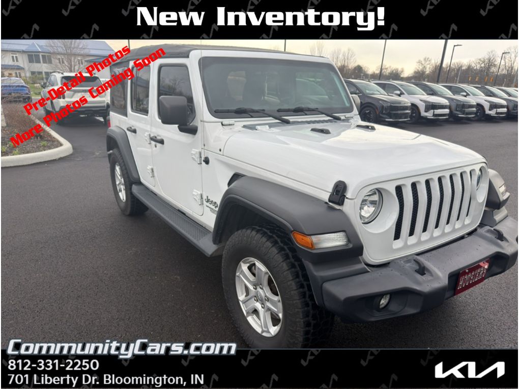 Bright White Clearcoat 2020 Jeep Wrangler Unlimited Sport 4WD SUV / Crossover Four-Wheel Drive 8-Speed Automatic
