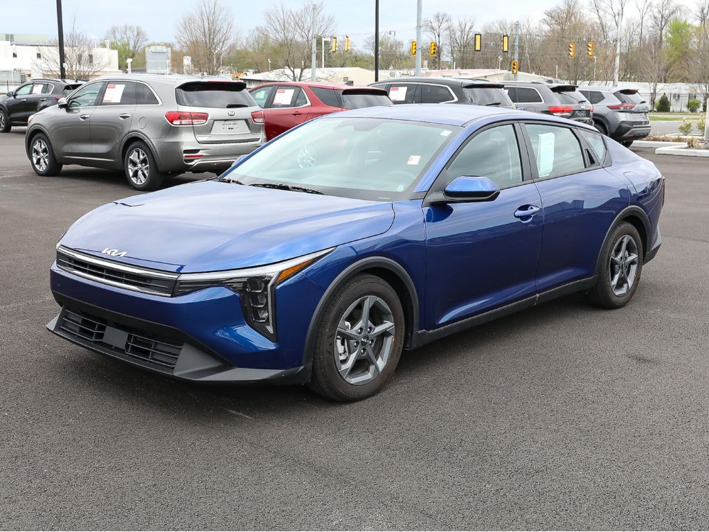 Deep Sea Blue 2025 Kia K4 LXS FWD Sedan Front-Wheel Drive Continuously Variable Transmission