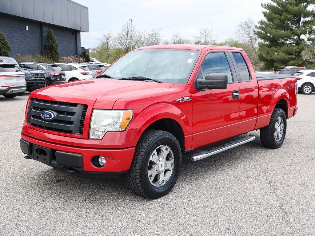 Vermillion Red 2010 Ford F-150 STX SuperCab 4WD Pickup Truck Four-Wheel Drive 4-Speed Automatic