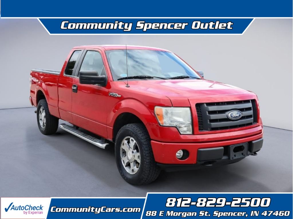 Vermillion Red 2010 Ford F-150 STX SuperCab 4WD Pickup Truck Four-Wheel Drive 4-Speed Automatic