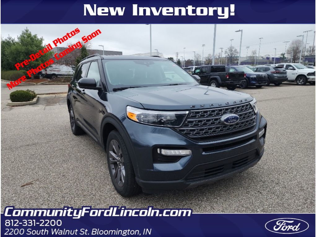 Stone Blue Metallic 2023 Ford Explorer XLT AWD SUV / Crossover All-Wheel Drive Automatic