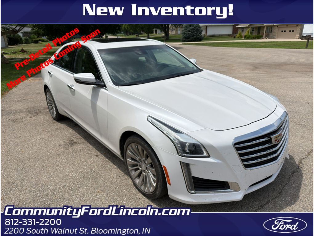 Crystal White Tricoat 2019 Cadillac CTS Sedan All-Wheel Drive 8-Speed Automatic