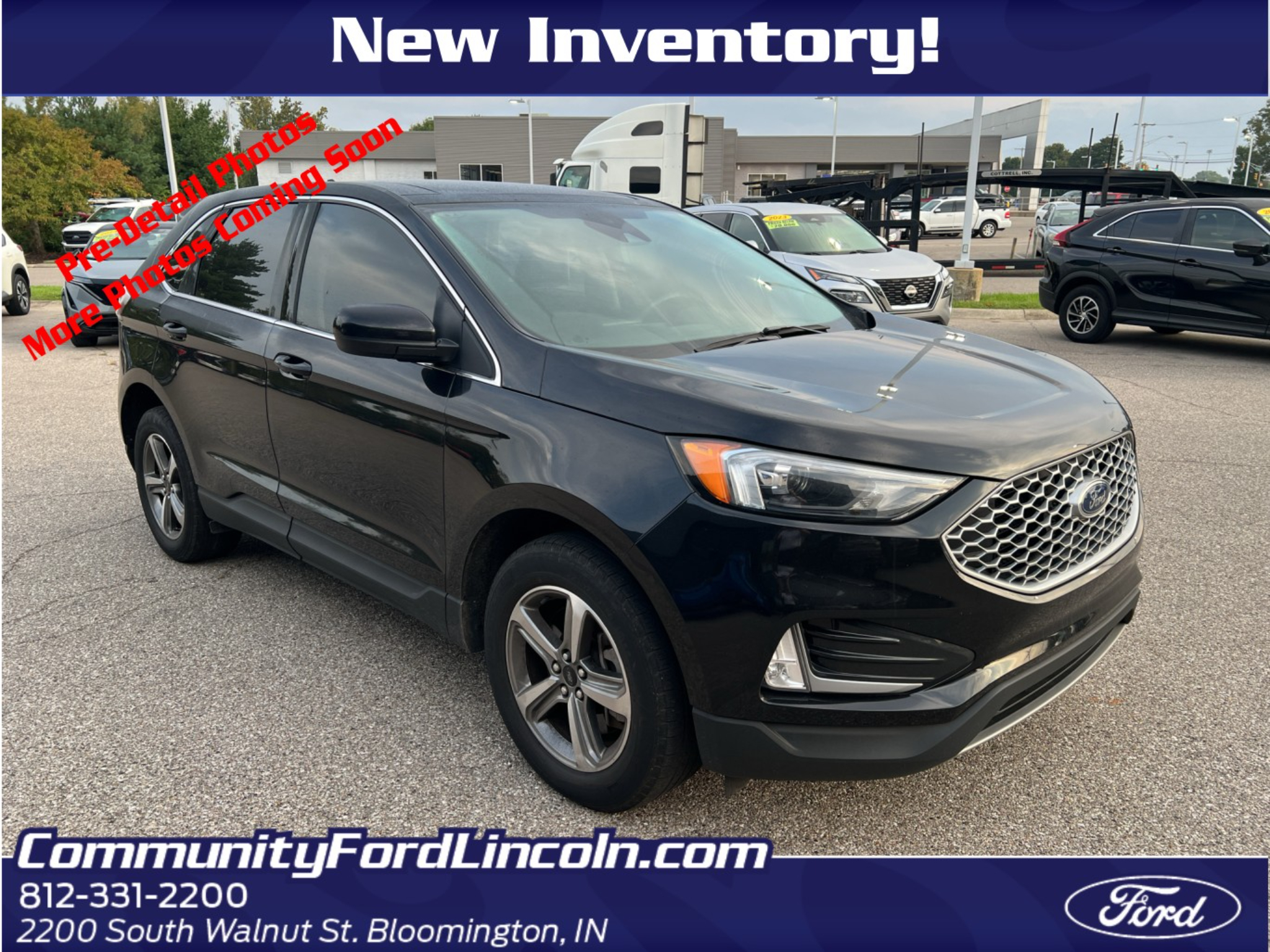 Agate Black Metallic 2024 Ford Edge SUV / Crossover All-Wheel Drive 8-Speed Automatic