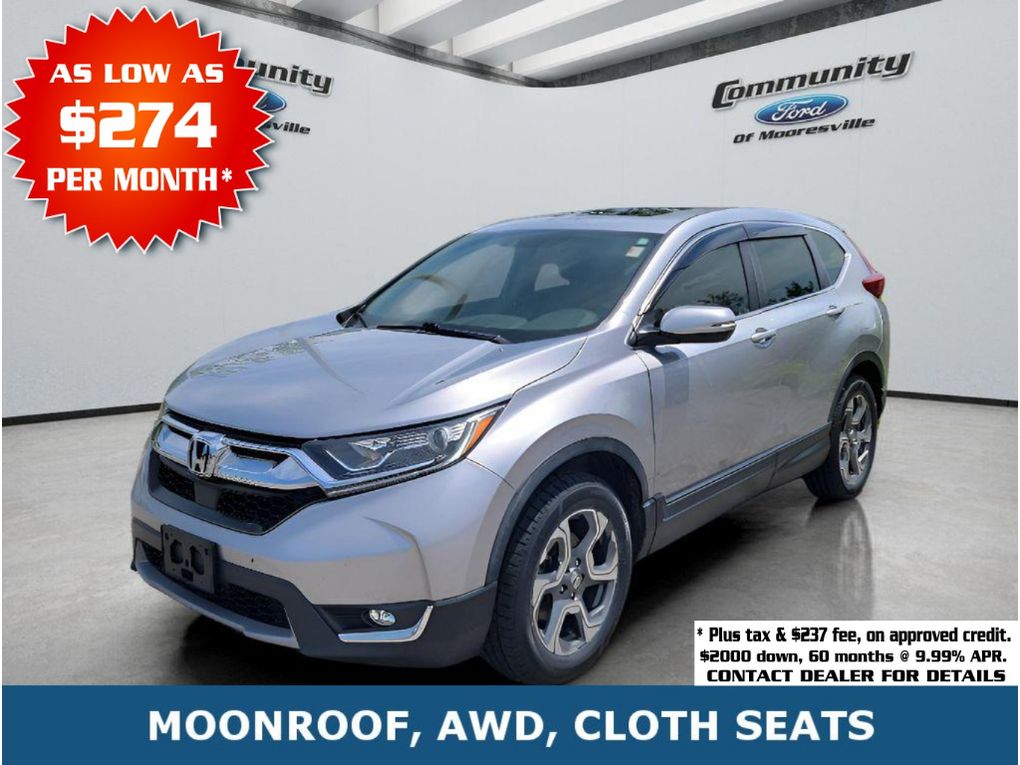 Lunar Silver Metallic 2018 Honda CR-V EX AWD SUV / Crossover All-Wheel Drive Continuously Variable Transmission