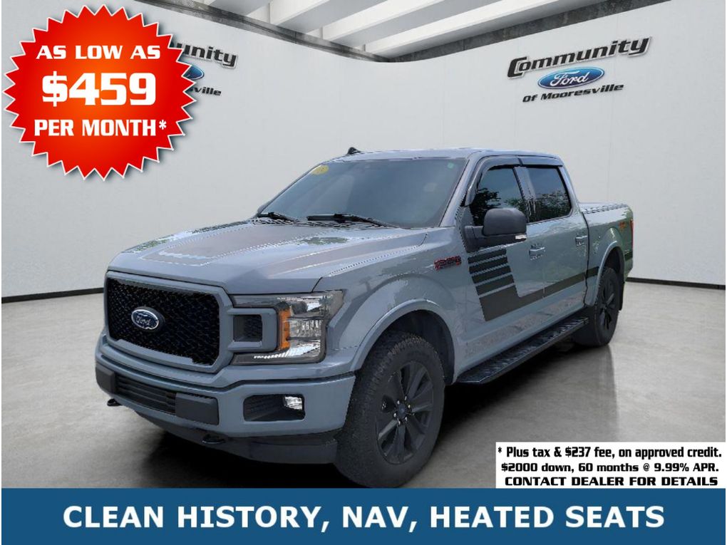 Abyss Gray Metallic 2019 Ford F-150 XLT SuperCrew 4WD Pickup Truck Four-Wheel Drive Automatic