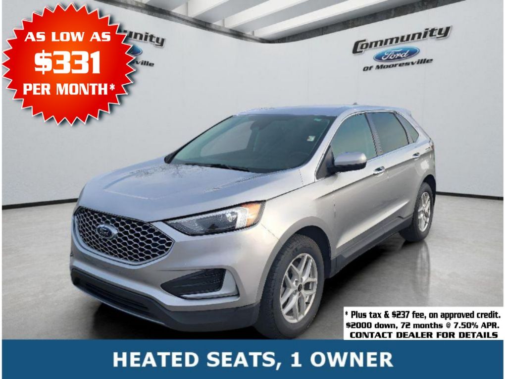 Iconic Silver Metallic 2024 Ford Edge SUV / Crossover All-Wheel Drive 8-Speed Automatic