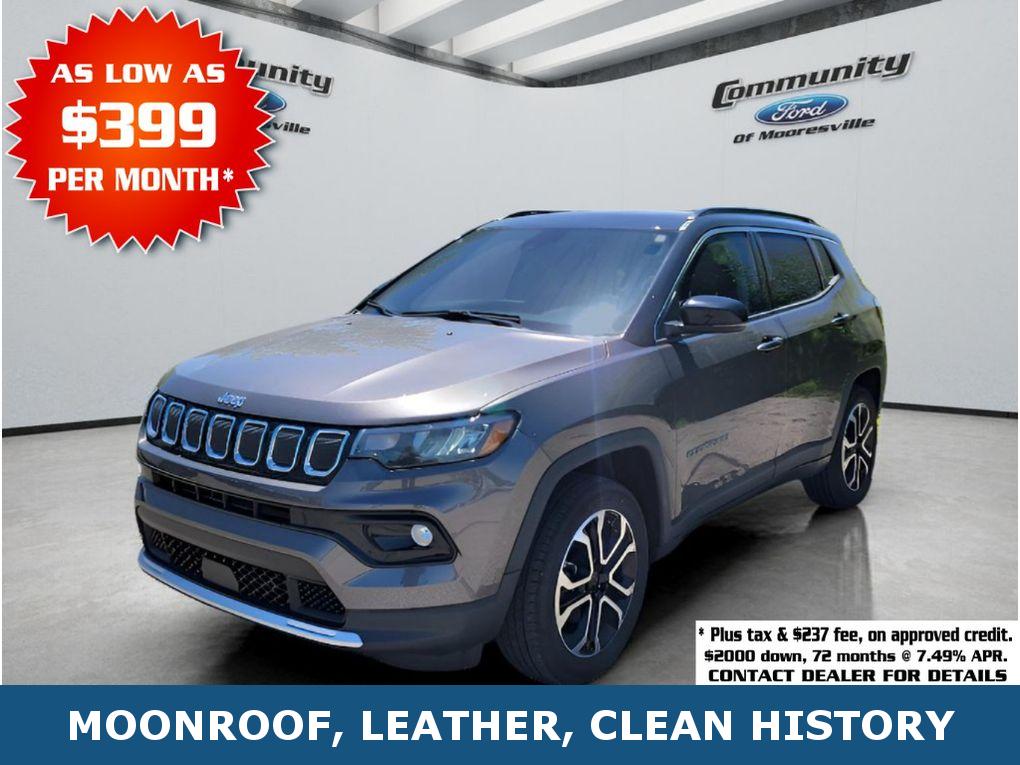 2022 Jeep Compass Limited 4WD SUV / Crossover Four-Wheel Drive 9-Speed Automatic