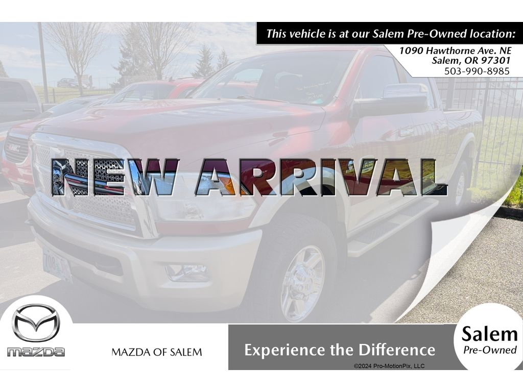 Deep Cherry Red Crystal Pearlcoat 2012 RAM 2500 Laramie Longhorn Crew Cab 4WD Pickup Truck Four-Wheel Drive 6-Speed Automatic