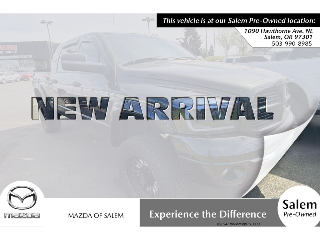 Brilliant Black Crystal Pearlcoat 2007 Dodge RAM 3500 Laramie Mega Cab 4WD Pickup Truck Four-Wheel Drive 4-Speed Automatic