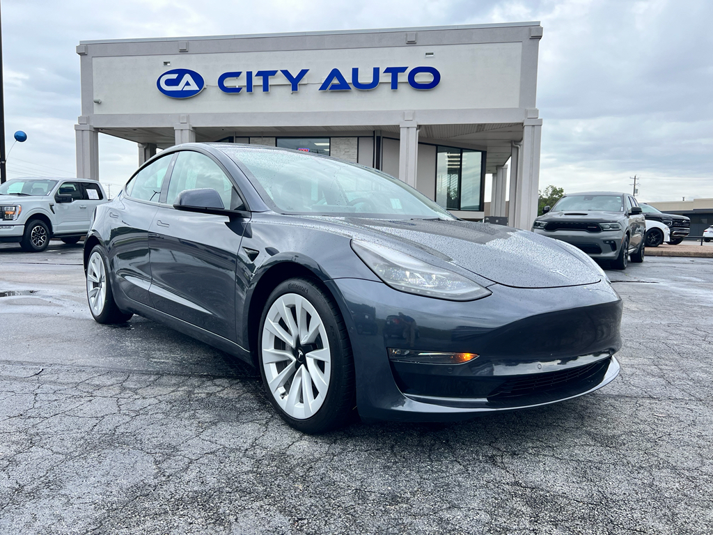 Gray 2022 Tesla Model 3 Long Range AWD Sedan All-Wheel Drive Automatic