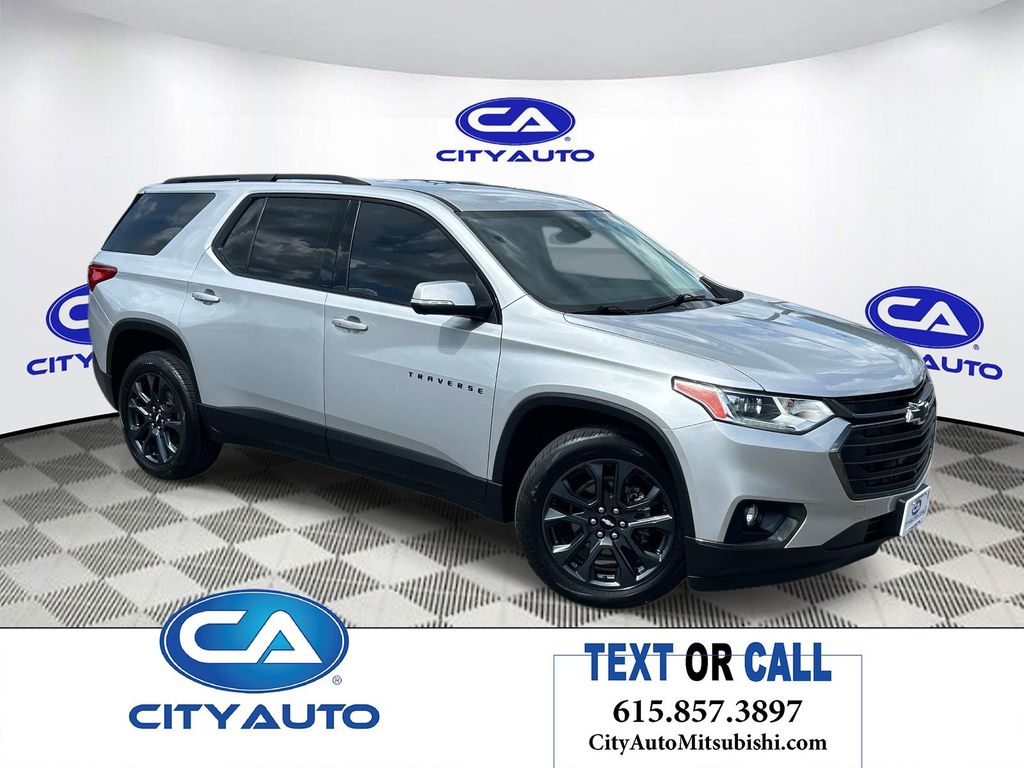 Silver Ice Metallic 2021 Chevrolet Traverse SUV / Crossover Four-Wheel Drive 9-Speed Automatic