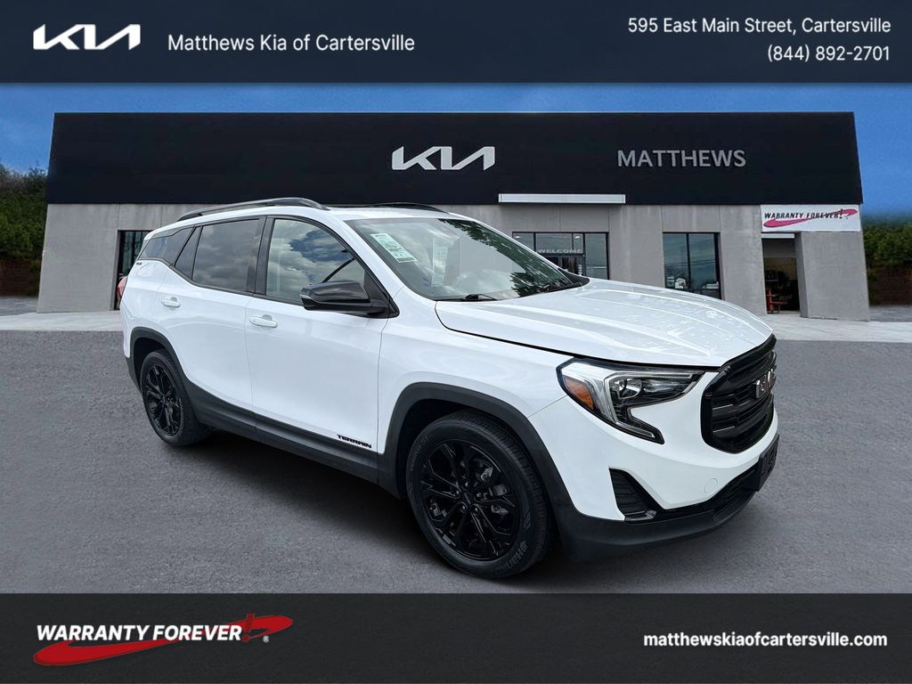 Summit White 2020 GMC Terrain SLE FWD SUV / Crossover Front-Wheel Drive 9-Speed Automatic