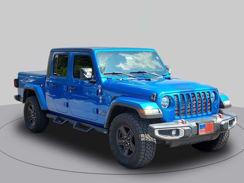 Hydro Blue Pearlcoat 2021 Jeep Gladiator Pickup Truck Four-Wheel Drive 8-Speed Automatic