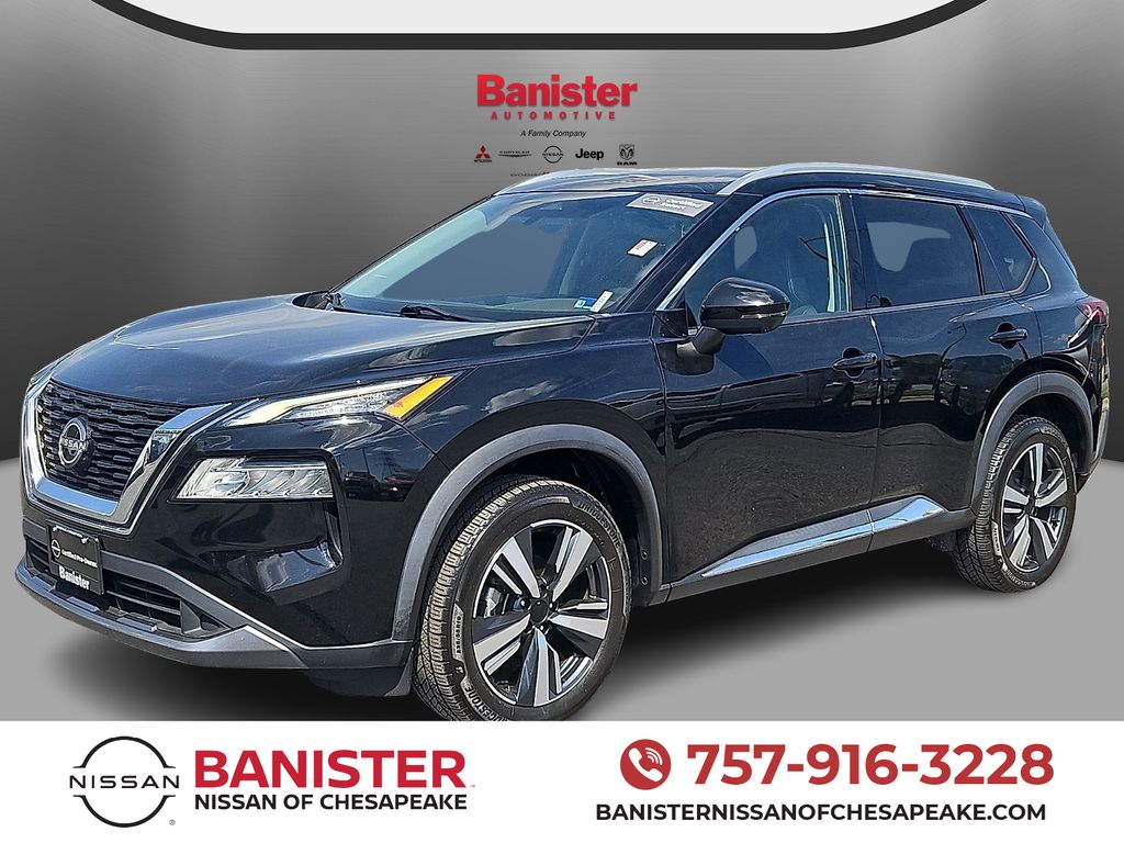 Super Black 2023 Nissan Rogue SL AWD SUV / Crossover All-Wheel Drive Continuously Variable Transmission