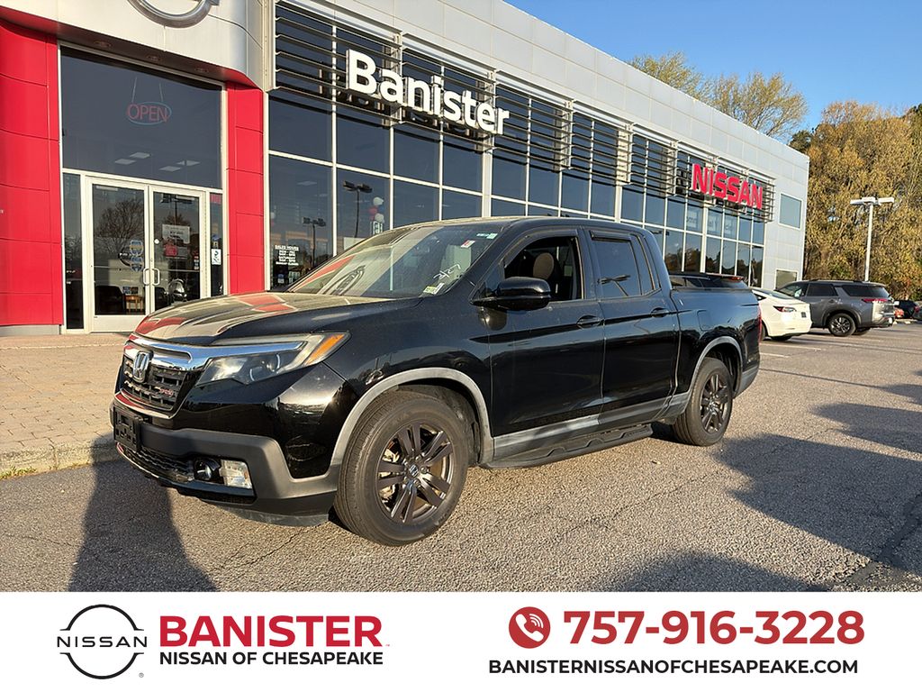 Crystal Black Pearl 2017 Honda Ridgeline Sport Pickup Truck Front-Wheel Drive 6-Speed Automatic