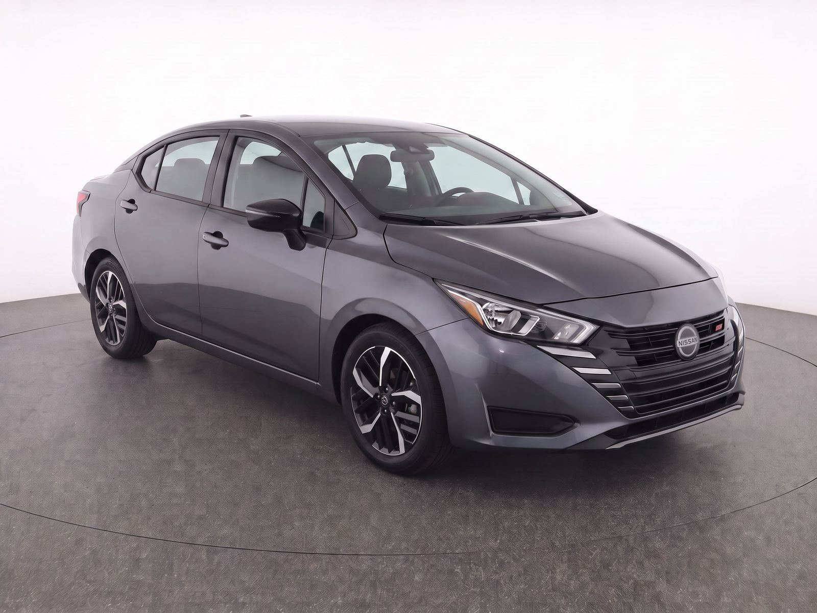 Gray (Gun Metallic) 2025 Nissan Versa Sedan Front-Wheel Drive Continuously Variable Transmission