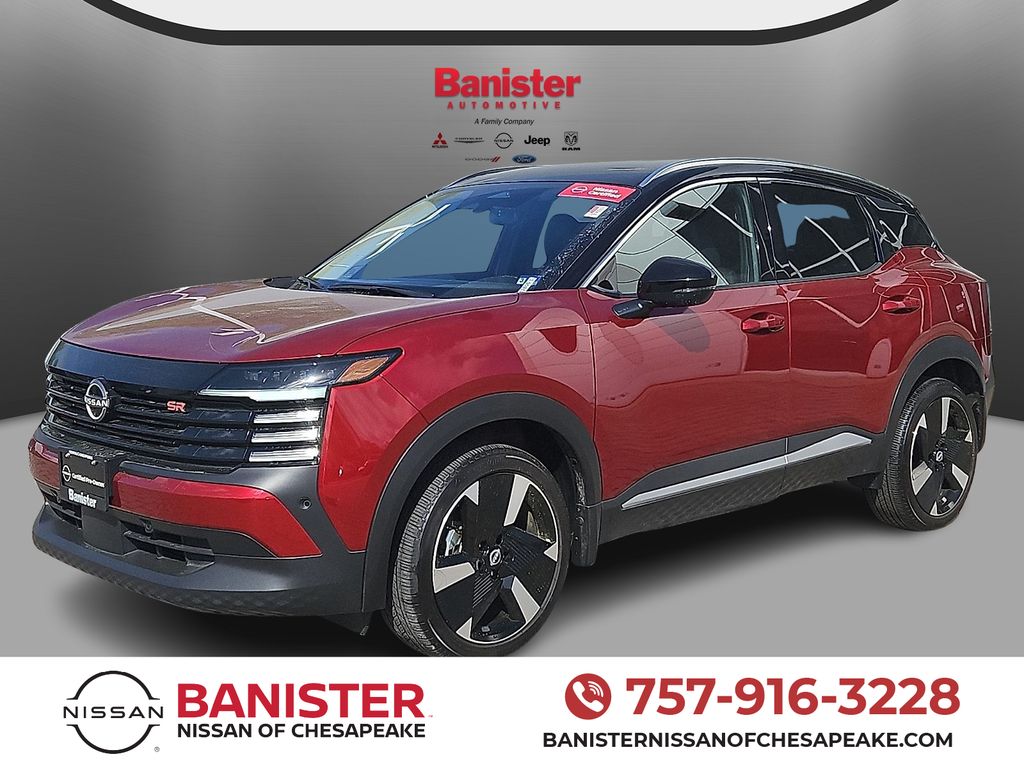 Red (Scarlet Ember Tintcoat/Super Black) 2025 Nissan Kicks SR AWD SUV / Crossover All-Wheel Drive Continuously Variable Transmission