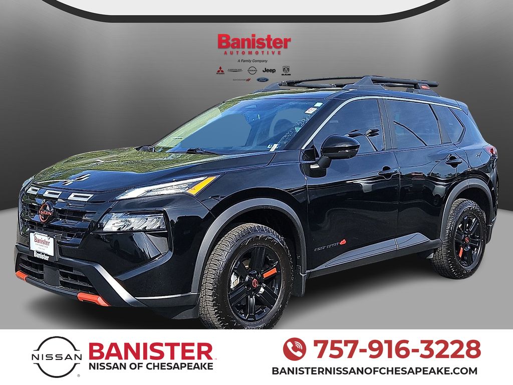 Super Black 2025 Nissan Rogue Rock Creek AWD SUV / Crossover All-Wheel Drive Continuously Variable Transmission