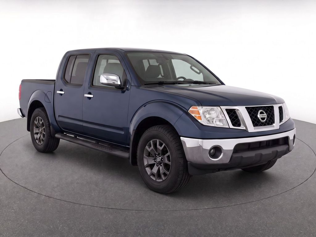 Arctic Blue Metallic 2017 Nissan Frontier Pickup Truck Four-Wheel Drive 5-Speed Automatic