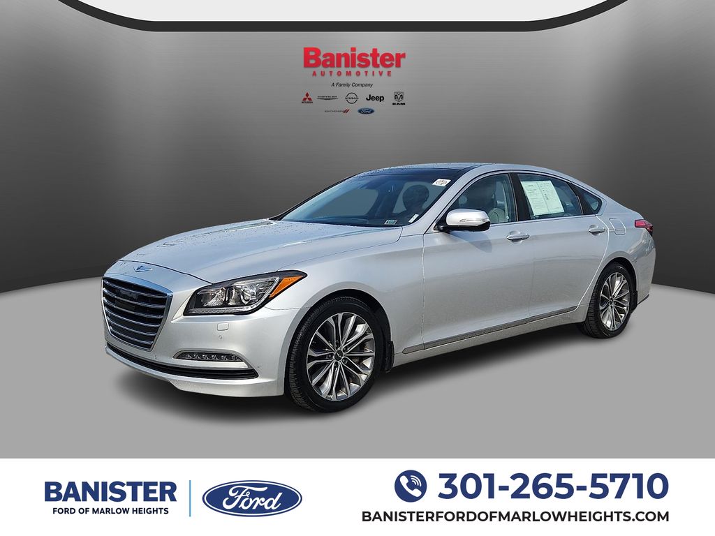 Santiago Silver 2016 Hyundai Genesis Sedan Rear-Wheel Drive 8-Speed Automatic