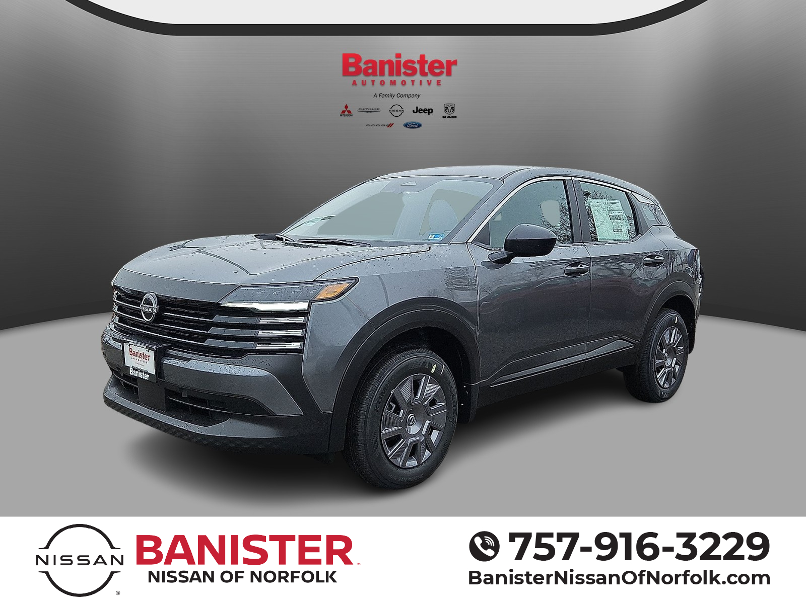 Gray (Gun Metallic) 2026 Nissan Kicks SUV / Crossover Front-Wheel Drive Continuously Variable Transmission