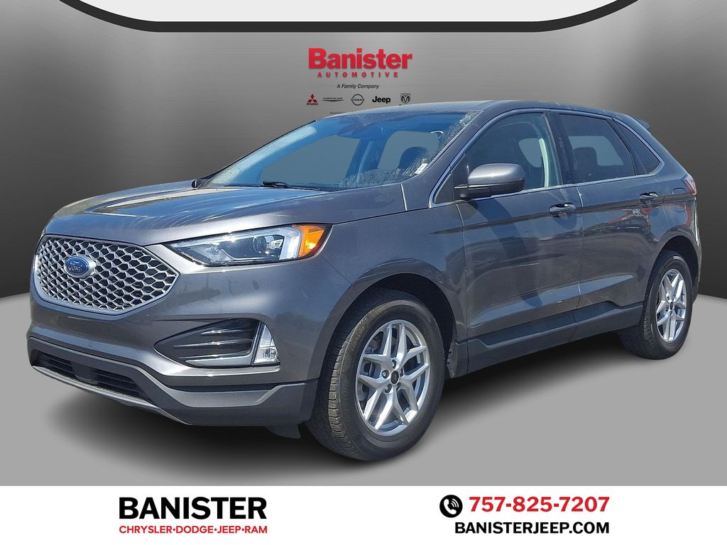 Carbonized Gray Metallic 2023 Ford Edge SEL AWD SUV / Crossover All-Wheel Drive 8-Speed Automatic